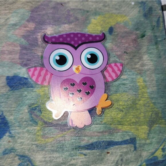 Handmade Owl spring summer floral wall decor - Picture 2 of 2